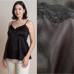 Vtg Y2K elegant black maternity top - Announcements brand